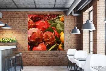 Papier peint : Fruits 4 - carré 1:1 - nombreuses tailles et matériaux - motif d'art photographique exclusif sous forme d'image sur toile ou d'image en verre acrylique pour la décoration murale 5