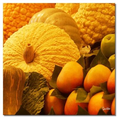 Mural: Fruits 6 - square 1:1 - many sizes & materials - exclusive photo art motif as a canvas picture or acrylic glass picture for wall decoration