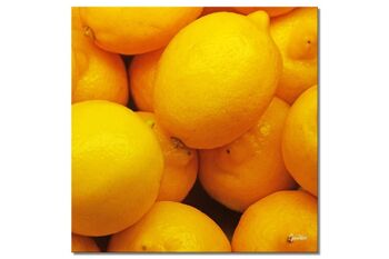 Image murale : Fruits 12 citrons - carré 1:1 - nombreuses tailles et matériaux - motif d'art photographique exclusif comme image sur toile ou image en verre acrylique pour la décoration murale 1