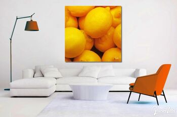 Image murale : Fruits 12 citrons - carré 1:1 - nombreuses tailles et matériaux - motif d'art photographique exclusif comme image sur toile ou image en verre acrylique pour la décoration murale 3