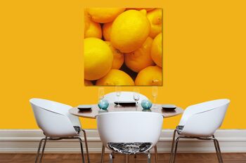 Image murale : Fruits 12 citrons - carré 1:1 - nombreuses tailles et matériaux - motif d'art photographique exclusif comme image sur toile ou image en verre acrylique pour la décoration murale 2