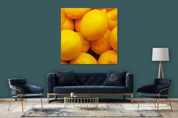 Image murale : Fruits 12 citrons - carré 1:1 - nombreuses tailles et matériaux - motif d'art photographique exclusif comme image sur toile ou image en verre acrylique pour la décoration murale 5