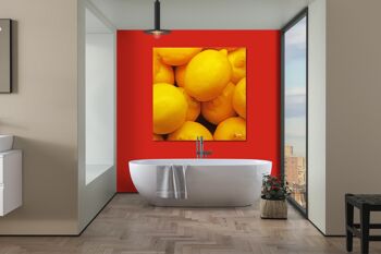 Image murale : Fruits 12 citrons - carré 1:1 - nombreuses tailles et matériaux - motif d'art photographique exclusif comme image sur toile ou image en verre acrylique pour la décoration murale 4