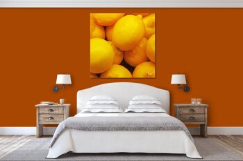 Image murale : Fruits 12 citrons - carré 1:1 - nombreuses tailles et matériaux - motif d'art photographique exclusif comme image sur toile ou image en verre acrylique pour la décoration murale 12