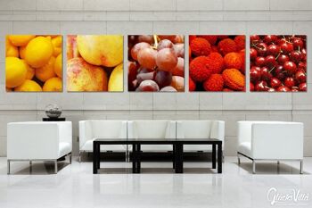 Image murale : Fruits 10 - carré 1:1 - nombreuses tailles et matériaux - motif d'art photographique exclusif sous forme d'image sur toile ou d'image en verre acrylique pour la décoration murale 4