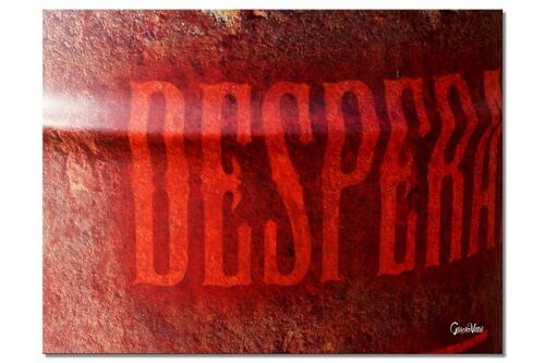 Wandbild: Desperado in rot - Querformat 4:3 - viele Größen & Materialien – Exklusives Fotokunst-Motiv als Leinwandbild oder Acrylglasbild zur Wand-Dekoration