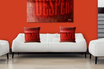 Ensemble de coussins photo décoratifs (2 pièces), motif : Desperado en rouge - taille : 40 x 40 cm - housse de coussin premium, coussin décoratif, coussin décoratif, coussin photo, housse de coussin 6