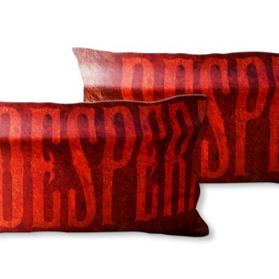 Deko-Foto-Kissen Set (2 Stk.), Motiv: Desperado in rot - Größe: 80 x 40 cm - Premium Kissenhülle, Zierkissen, Dekokissen, Fotokissen, Kissenbezug