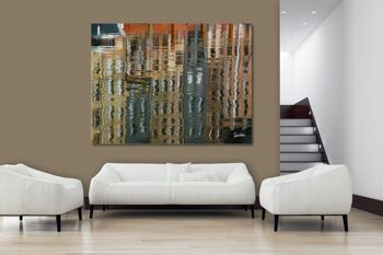 Papier peint : Reflet de maisons - format paysage 4:3 - nombreuses tailles et matériaux - motif d'art photographique exclusif sous forme d'image sur toile ou d'image en verre acrylique pour la décoration murale 9