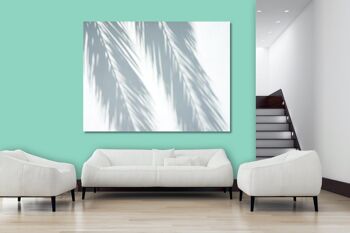 Papier peint : ombre de palmier - plusieurs tailles - format paysage 4:3 - plusieurs tailles et matériaux - motif d'art photographique exclusif comme image sur toile ou image en verre acrylique pour la décoration murale 5