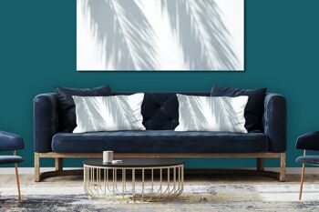 Ensemble de coussins photo décoratifs (2 pièces), motif : ombre de palmier - taille : 80 x 40 cm - housse de coussin premium, coussin décoratif, coussin décoratif, coussin photo, housse de coussin 5