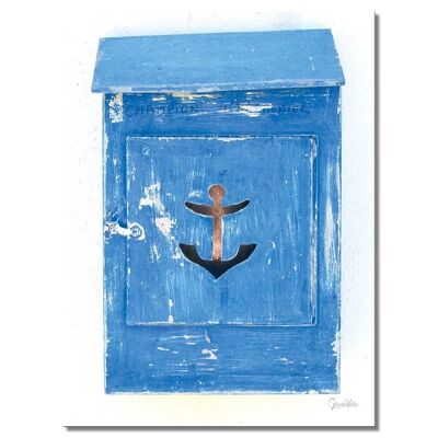 Mural: Captain's mailbox - portrait format 3:4 - many sizes & materials - exclusive photo art motif as a canvas or acrylic glass picture for wall decoration