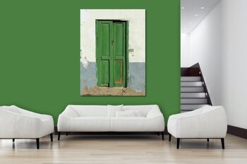 Papier peint : La porte verte - format portrait 3:4 - nombreuses tailles et matériaux - motif d'art photo exclusif sous forme d'image sur toile ou d'image en verre acrylique pour la décoration murale 2