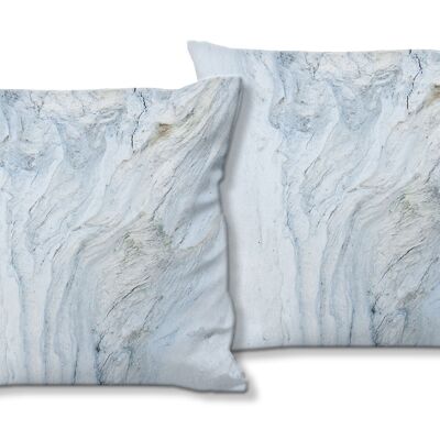 Decorative photo cushion set (2 pieces), motif: white 4 - size: 40 x 40 cm - premium cushion cover, decorative cushion, decorative cushion, photo cushion, cushion cover