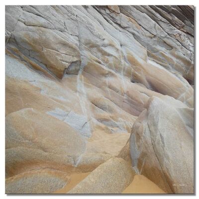 Mural: rock shapes - square 1:1 - many sizes & materials - exclusive photo art motif as a canvas or acrylic glass picture for wall decoration