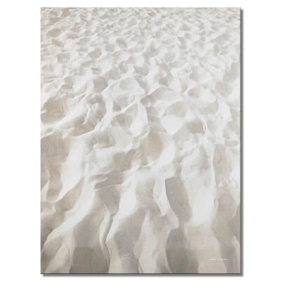 Wandbild: Weißer Sand - Hochformat 3:4 - viele Größen & Materialien – Exklusives Fotokunst-Motiv als Leinwandbild oder Acrylglasbild zur Wand-Dekoration