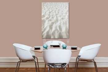 Papier peint : sable blanc - format portrait 3:4 - nombreuses tailles et matériaux - motif d'art photographique exclusif sous forme d'image sur toile ou d'image en verre acrylique pour la décoration murale 3