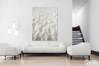 Papier peint : sable blanc - format portrait 3:4 - nombreuses tailles et matériaux - motif d'art photographique exclusif sous forme d'image sur toile ou d'image en verre acrylique pour la décoration murale 4
