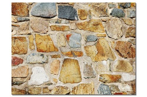 Wandbild: Steinwände 3 - Querformat 4:3 - viele Größen & Materialien – Exklusives Fotokunst-Motiv als Leinwandbild oder Acrylglasbild zur Wand-Dekoration