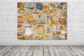 Papier peint : murs en pierre 3 - format paysage 4:3 - nombreuses tailles et matériaux - motif d'art photo exclusif comme image sur toile ou image en verre acrylique pour la décoration murale 5