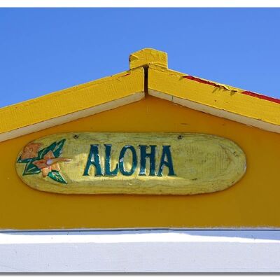 Mural: Aloha - landscape format 4:3 - many sizes & materials - exclusive photo art motif as a canvas picture or acrylic glass picture for wall decoration