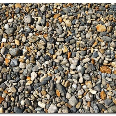 Mural: pebbles - landscape format 4:3 - many sizes & materials - exclusive photo art motif as a canvas picture or acrylic glass picture for wall decoration