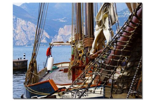 Wandbild: Segelschiff 9 - Querformat 4:3 - viele Größen & Materialien – Exklusives Fotokunst-Motiv als Leinwandbild oder Acrylglasbild zur Wand-Dekoration