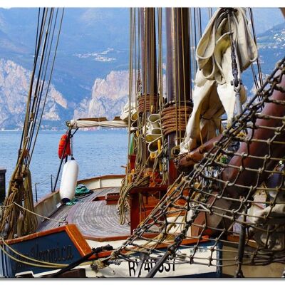 Mural: Sailing ship 9 - landscape format 4:3 - many sizes & materials - exclusive photo art motif as a canvas picture or acrylic glass picture for wall decoration