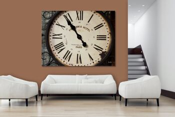 Image murale : horloge de Paris - format paysage 4:3 - nombreuses tailles et matériaux - motif d'art photographique exclusif sous forme d'image sur toile ou d'image en verre acrylique pour la décoration murale 5