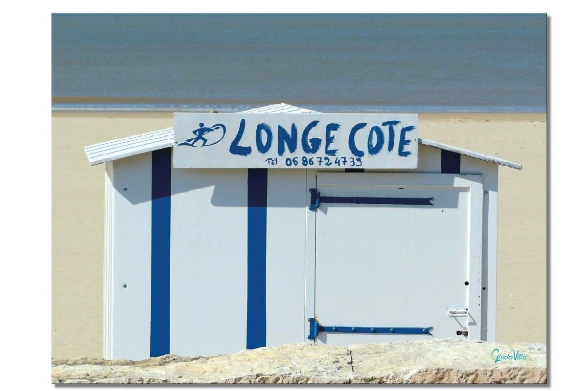 Murale: Sulla costa lunga - formato orizzontale 4:3 - molte dimensioni e materiali - esclusivo motivo artistico fotografico come immagine su tela o immagine su vetro acrilico per la decorazione murale