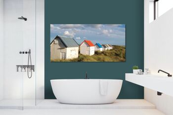 Papier peint : Cabane de plage en Normandie 4 - format paysage 2:1 - nombreuses tailles et matériaux - motif d'art photographique exclusif sous forme d'image sur toile ou d'image en verre acrylique pour la décoration murale 10
