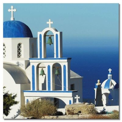 Papier peint : Santorini, du Perle 20 - carré 1:1 - plusieurs tailles et matériaux - motif d'art photographique exclusif sous forme d'image sur toile ou d'image en verre acrylique pour la décoration murale