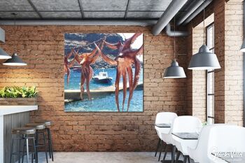 Papier peint : Santorini, du Perle 3 - carré 1:1 - plusieurs tailles et matériaux - motif d'art photo exclusif sous forme d'image sur toile ou d'image en verre acrylique pour la décoration murale 5