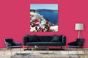 Papier peint : Santorini, du Perle 26 - carré 1:1 - plusieurs tailles et matériaux - motif d'art photo exclusif sous forme d'image sur toile ou d'image en verre acrylique pour la décoration murale 2