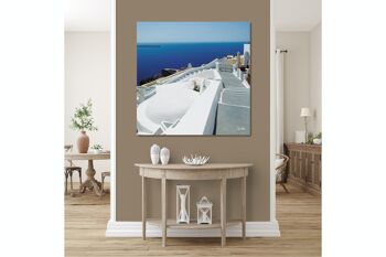 Papier peint : Santorini, du Perle 5 - carré 1:1 - plusieurs tailles et matériaux - motif d'art photo exclusif sous forme de toile ou d'image en verre acrylique pour la décoration murale 2