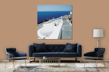 Papier peint : Santorini, du Perle 5 - carré 1:1 - plusieurs tailles et matériaux - motif d'art photo exclusif sous forme de toile ou d'image en verre acrylique pour la décoration murale 5