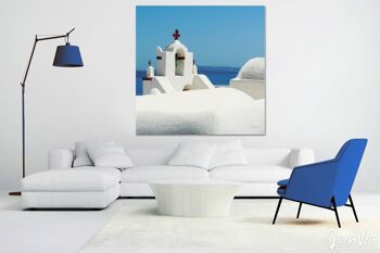 Papier peint : Santorini, du Perle 10 - carré 1:1 - plusieurs tailles et matériaux - motif d'art photo exclusif sous forme d'image sur toile ou d'image en verre acrylique pour la décoration murale 3