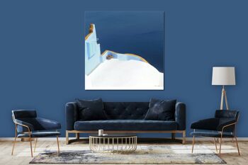 Papier peint : Santorini, du Perle 22 - carré 1:1 - plusieurs tailles et matériaux - motif d'art photo exclusif sous forme d'image sur toile ou d'image en verre acrylique pour la décoration murale 2
