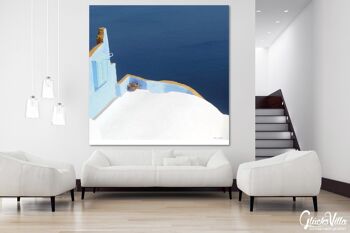 Papier peint : Santorini, du Perle 22 - carré 1:1 - plusieurs tailles et matériaux - motif d'art photo exclusif sous forme d'image sur toile ou d'image en verre acrylique pour la décoration murale 3