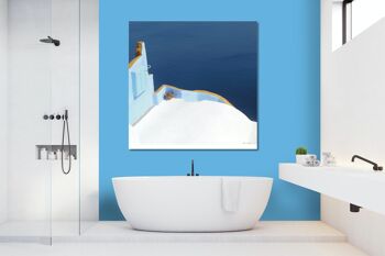Papier peint : Santorini, du Perle 22 - carré 1:1 - plusieurs tailles et matériaux - motif d'art photo exclusif sous forme d'image sur toile ou d'image en verre acrylique pour la décoration murale 4