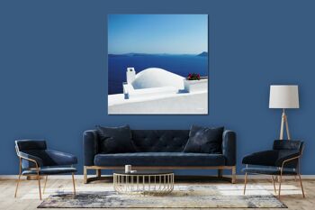 Papier peint : Santorini, du Perle 7 - carré 1:1 - plusieurs tailles et matériaux - motif d'art photo exclusif comme image sur toile ou image en verre acrylique pour la décoration murale 2