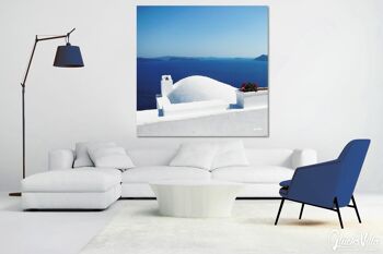 Papier peint : Santorini, du Perle 7 - carré 1:1 - plusieurs tailles et matériaux - motif d'art photo exclusif comme image sur toile ou image en verre acrylique pour la décoration murale 3