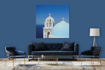 Papier peint : Santorini, du Perle 9 - carré 1:1 - plusieurs tailles et matériaux - motif d'art photo exclusif sous forme d'image sur toile ou d'image en verre acrylique pour la décoration murale 3