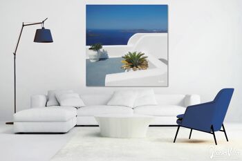 Papier peint : Santorini, du Perle 23 - carré 1:1 - plusieurs tailles et matériaux - motif d'art photo exclusif sous forme d'image sur toile ou d'image en verre acrylique pour la décoration murale 3