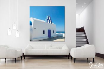 Papier peint : Santorini, du Perle 13 - carré 1:1 - plusieurs tailles et matériaux - motif d'art photo exclusif sous forme d'image sur toile ou d'image en verre acrylique pour la décoration murale 2
