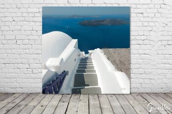 Papier peint : Santorini, du Perle 14 - carré 1:1 - plusieurs tailles et matériaux - motif d'art photo exclusif comme image sur toile ou image en verre acrylique pour la décoration murale 5