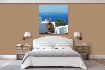 Papier peint : Santorini, du Perle 17 - carré 1:1 - plusieurs tailles et matériaux - motif d'art photo exclusif sous forme d'image sur toile ou d'image en verre acrylique pour la décoration murale 3