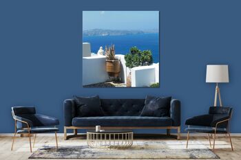 Papier peint : Santorini, du Perle 17 - carré 1:1 - plusieurs tailles et matériaux - motif d'art photo exclusif sous forme d'image sur toile ou d'image en verre acrylique pour la décoration murale 5
