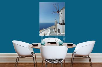 Papier peint : moulin grec - format portrait 3:4 - nombreuses tailles et matériaux - motif d'art photographique exclusif comme image sur toile ou image en verre acrylique pour la décoration murale 2