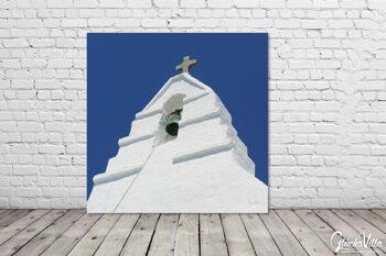 Papier peint : Église de Mykonos - carré 1:1 - nombreuses tailles et matériaux - motif d'art photographique exclusif comme image sur toile ou image en verre acrylique pour la décoration murale 5
